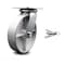 Service Caster 8 Inch Heavy Duty Semi Steel Caster with Roller Bearing and Swivel Lock SCC SCC-35S820-SSR-BSL - alternate 1